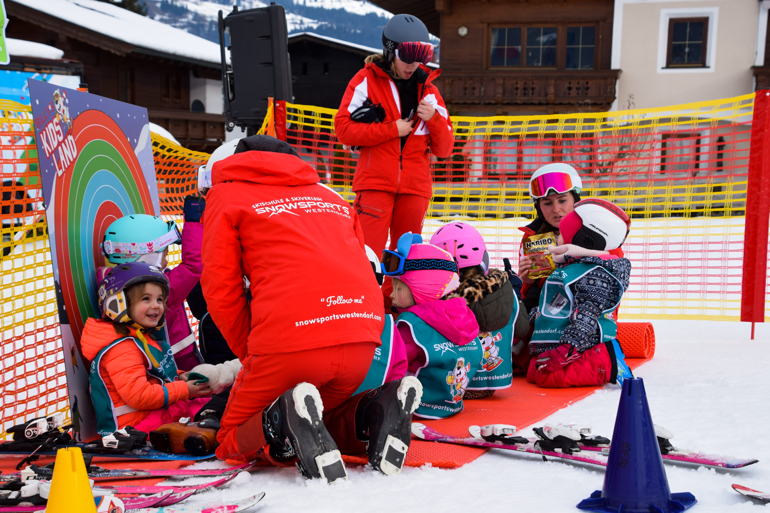 Groepsles Bambini's (3,5-6 jaar) skiles kinderen
